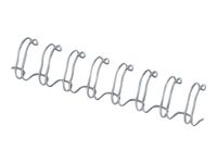 Fellowes - 100 anneaux de reliure en métal - 10 mm - jusqu'à 80 feuilles - argent