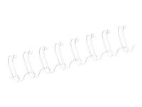 Fellowes - 130 anneaux de reliure en métal - 12 mm - jusqu'à 100 feuilles - blanc