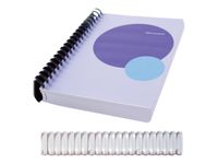 Fellowes - 50 anneaux de reliure en plastique - 45 mm - jusqu'à 410 feuilles - blanc