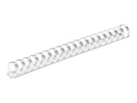 Fellowes - 50 anneaux de reliure en plastique - 51 mm - jusqu'à 500 feuilles - blanc