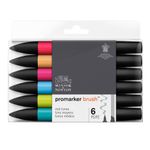 Promarker Brush - Pack de 6 stylos pinceaux et marqueurs - mid-ton
