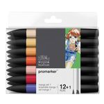 ProMarker - Pack de 13 marqueurs double pointe - manga expansion pack 1