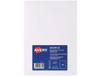 Avery - 10 Étiquettes permanentes en polyéthylène blanc mat - A3 - réf A3L004-10