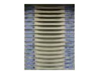 Module 8 tiroirs pour armoire à rideaux - hauteur 50 mm - gris/bleu