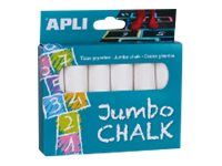 Apli Jumbo - 6 craies géantes blanches - pour trottoir