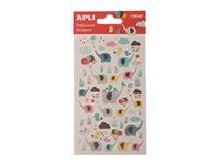 Apli - 1 feuille gommettes éléphants