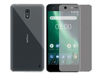 BigBen - kit coque souple + protection verre trempé pour Nokia2