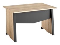 Bureau MAMBO - 120 cm - Pieds panneaux - Chêne Sonoma/noir