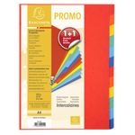Exacompta - Lot de 2 intercalaires 12 positions - A4 - carte marbrée