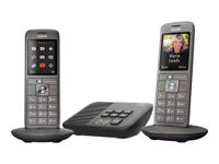 Gigaset CL660A Duo - téléphone sans fil - avec répondeur + combiné supplémentaire - anthracite