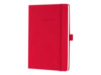 Sigel Conceptum Pure Hardcover - Carnet de notes A5 - ligné - rouge