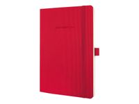 Sigel Conceptum Pure Softcover - Carnet de notes A5 - ligné - rouge