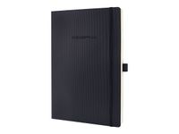 Sigel Conceptum Pure Softcover - Carnet de notes A4 - ligné - noir