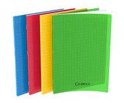 Cambridge - Cahier polypro 24 x 32 cm - 96 pages - grands carreaux (Seyes) - disponible dans différentes couleurs