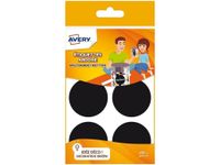 Avery - 30 Étiquettes ardoise rondes noir - diamètre 48 mm