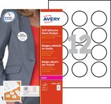 Avery - 240 badges adhésifs ronds pour étiquettes laser - diamètre 51 mm