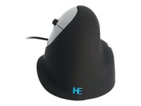 R-Go Tools - souris filaire ergonomique pour gaucher - noir et argent