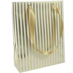 Clairefontaine Premium - Sac cadeau 17 cm x 6 cm x 22 cm - motif rayures