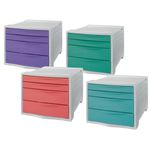 Esselte Colour'Breeze - Module de classement 4 tiroirs - disponible dans différentes couleurs