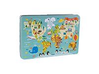 Apli Kids - Puzzle 24 pièces - map monde