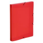Viquel Propyglass - Boîte de classement plastique - dos 30 mm - rouge