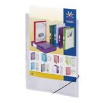 Viquel Propyglass - Chemise à élastiques personnalisable - A4 - transparente