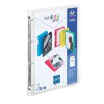 Viquel Propyglass - Classeur à anneaux personnalisable - Dos 25 mm - A4 - transparent