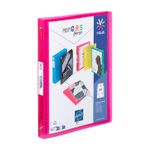 Viquel Propyglass - Classeur à anneaux personnalisable - Dos 25 mm - A4 - rouge framboise