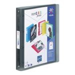 Viquel Propyglass - Classeur à anneaux personnalisable - Dos 35 mm - A4 - noir