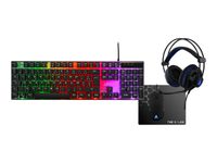 G-LAB Gallium - clavier gamer filaire + souris filaire + casque + tapis