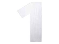 Pickup Alu Brosse - Étiquette autocollante 145 mm - Chiffre 1