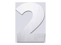 Pickup Alu Brosse - Étiquette autocollante 145 mm - Chiffre 2