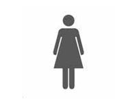 Pickup Home 3D - Plaque Acrylique Femmes - 9 x 9 cm - blanc