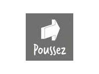Pickup Home 3D - Plaque Acrylique Poussez - 9 x 9 cm - blanc