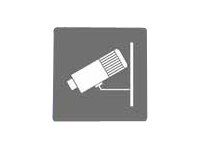 Pickup Home 3D - Plaque Acrylique Surveillance caméra - 9 x 9 cm - gris