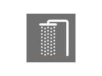 Pickup Home 3D - Plaque Acrylique Douche - 9 x 9 cm - gris