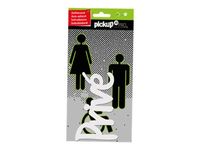 Pickup - Plaque de porte 3D Pro - Privé - blanc