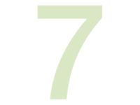 Pickup Glow in the dark - Étiquette autocollante phosphorescente 100 mm - Chiffre 7