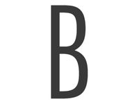 Pickup Home 3D Stockholm - Étiquette autocollante 90 mm - Lettre B - gris