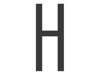 Pickup Home 3D Stockholm - Étiquette autocollante 90 mm - Lettre H - gris