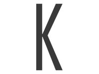 Pickup Home 3D Stockholm - Étiquette autocollante 90 mm - Lettre K - gris