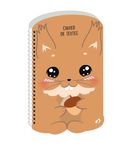 Quo Vadis - Cahier de textes - Spiralé - Français - Kawaii - Journalier - 15x21 cm - Papier Clairefontaine blanc - Fabrication française