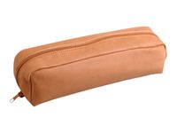 Clairefontaine - Trousse ronde - cuir teinté - disponible dans différentes couleurs