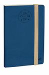 Agenda à élastique Everest Horizontal 16 mois - 1 semaine sur 2 pages - 16 x 24 cm - bleu denim - Quo Vadis