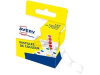 Avery - Etiqueta codificada en colores autoadhesiva - blanco (paquete de 150)
