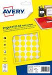 Avery - Etui A5 - 960 Pastilles adhésives - jaune - diamètre 15 mm