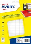 Avery - Etui A5 - 2304 Étiquettes multi-usages blanches - 8 x 20 mm - réf ETE144