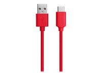 Bigben WOW - câble de charge et de synchronisation USB/USB-C - 1 m - rouge
