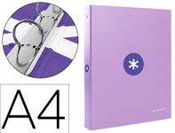 Antartik - Classeur à anneaux - Dos 40 mm - A4 - pour 225 feuilles - violet