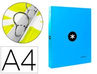 Antartik - Classeur à anneaux - Dos 40 mm - A4 - pour 225 feuilles - bleu
